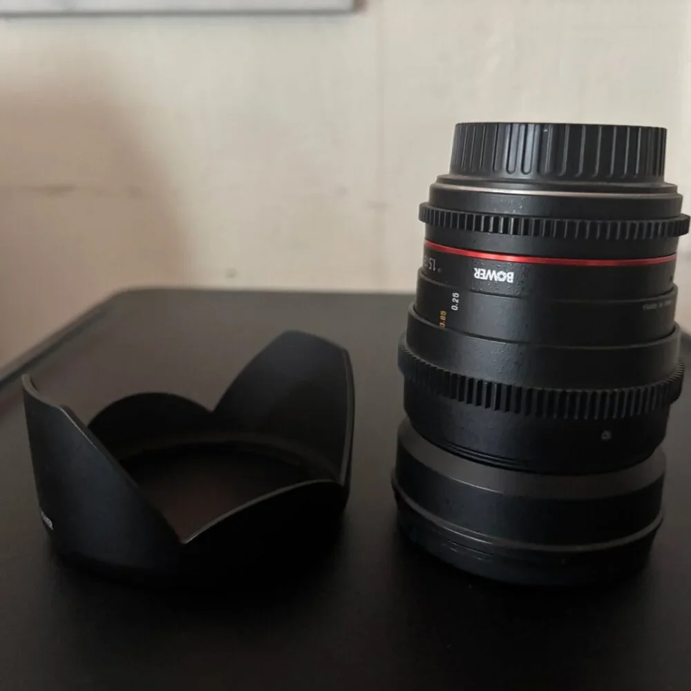 Bower 1.5/24mm Ultra-Fast Wide-Angle Cine Lens for Canon EF Mount